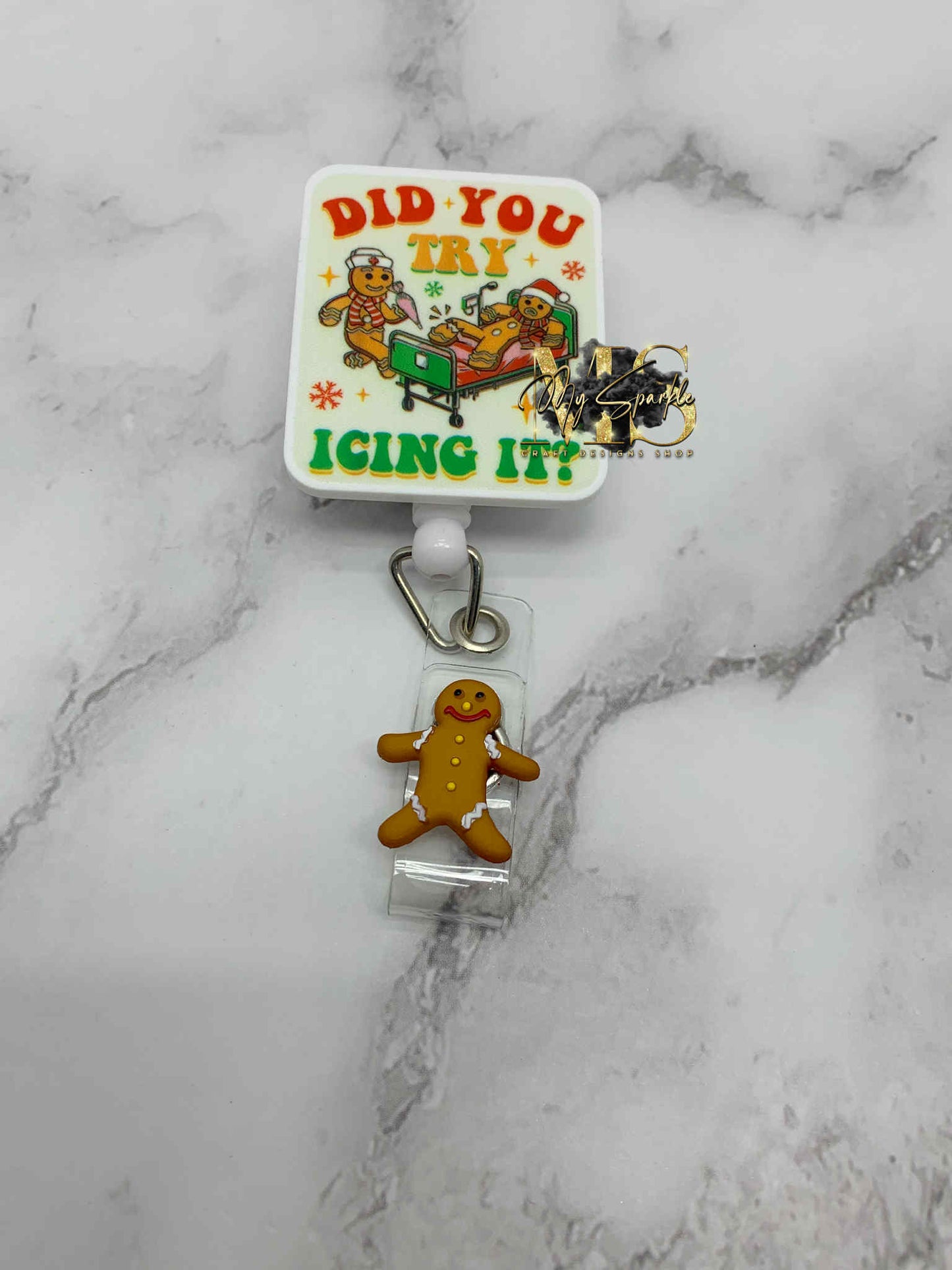 Did You Try Icing It Christmas Badge Reel
