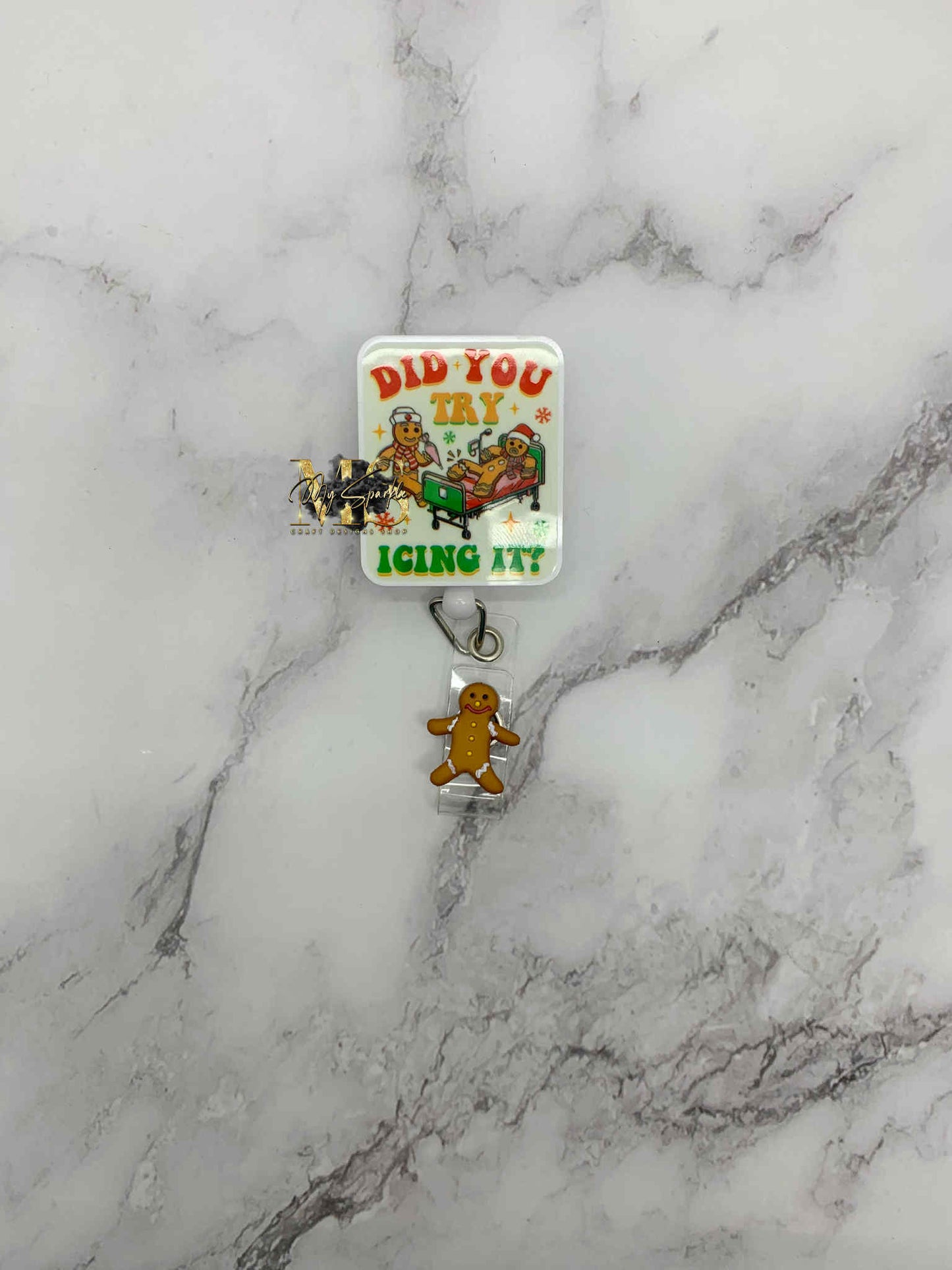 Did You Try Icing It Christmas Badge Reel