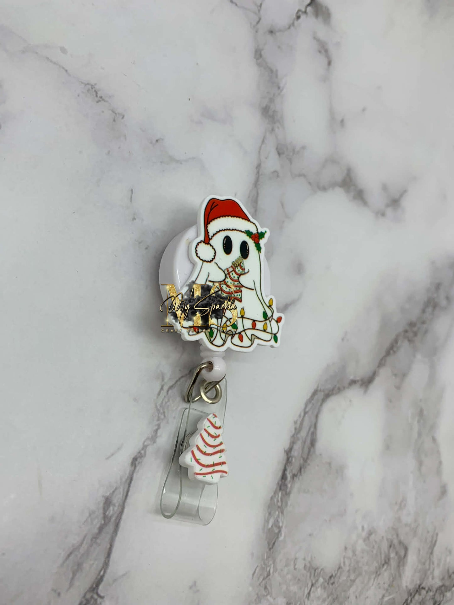 Christmas Ghost Badge Reel