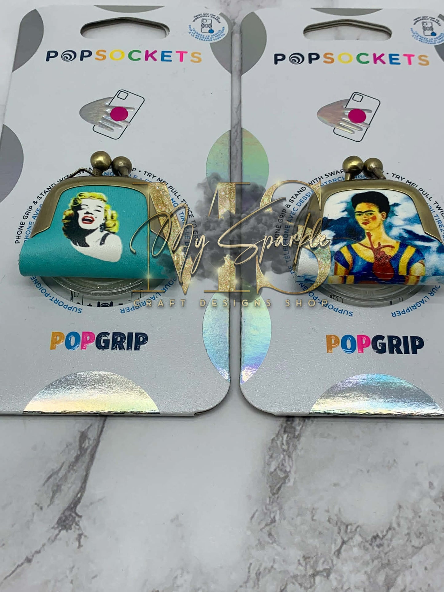 Mini Leather Coin Purse Pop Grip LIMITED