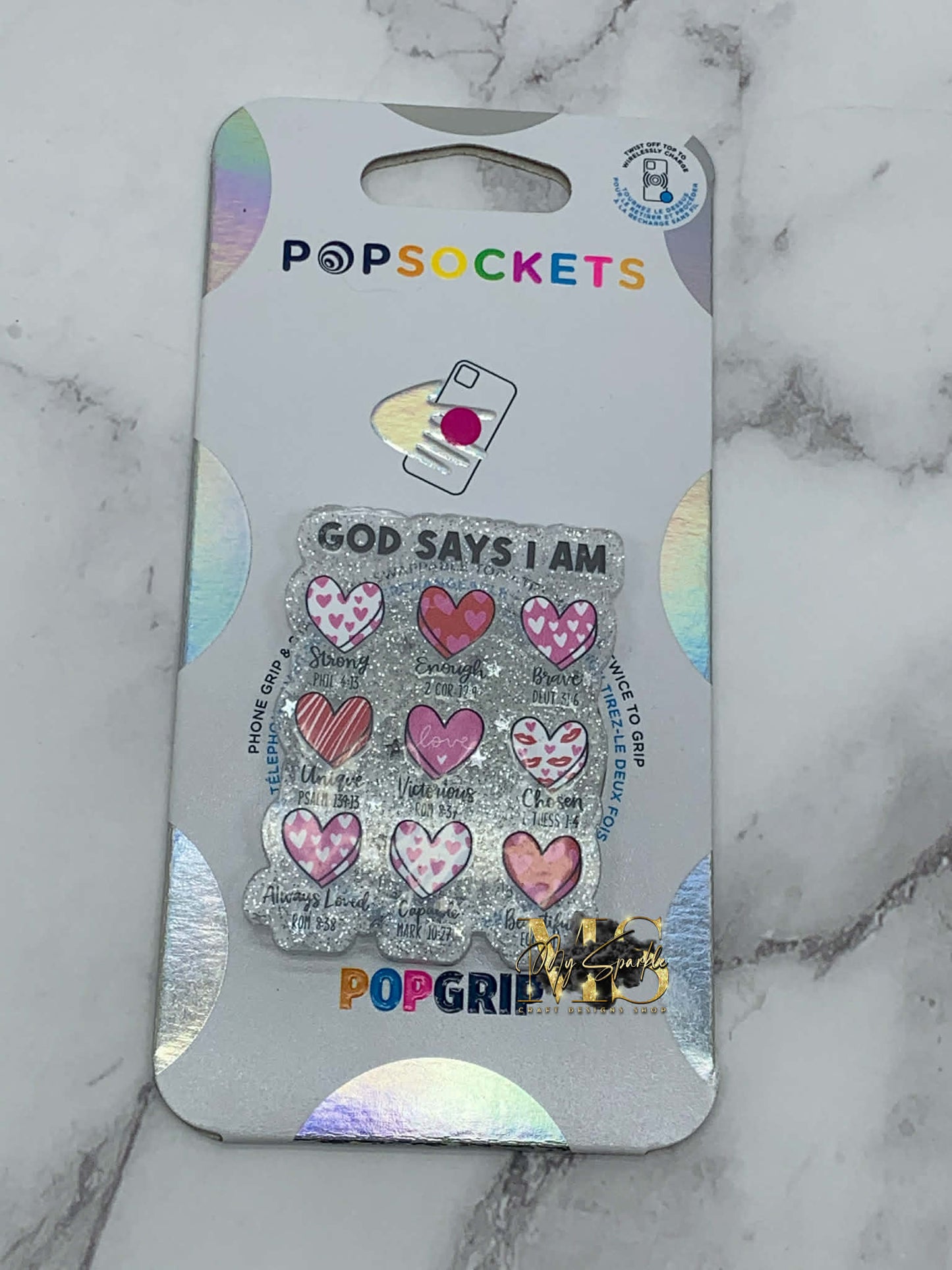 God Says I Am Valentines, Christian Bible Verse Phone