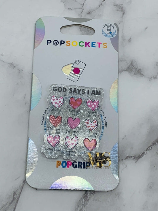 God Says I Am Valentines, Christian Bible Verse Phone