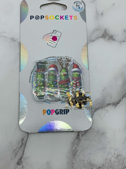 Funny Christmas Pickle, Christmas Pickle, Cucumber Phone Grip
