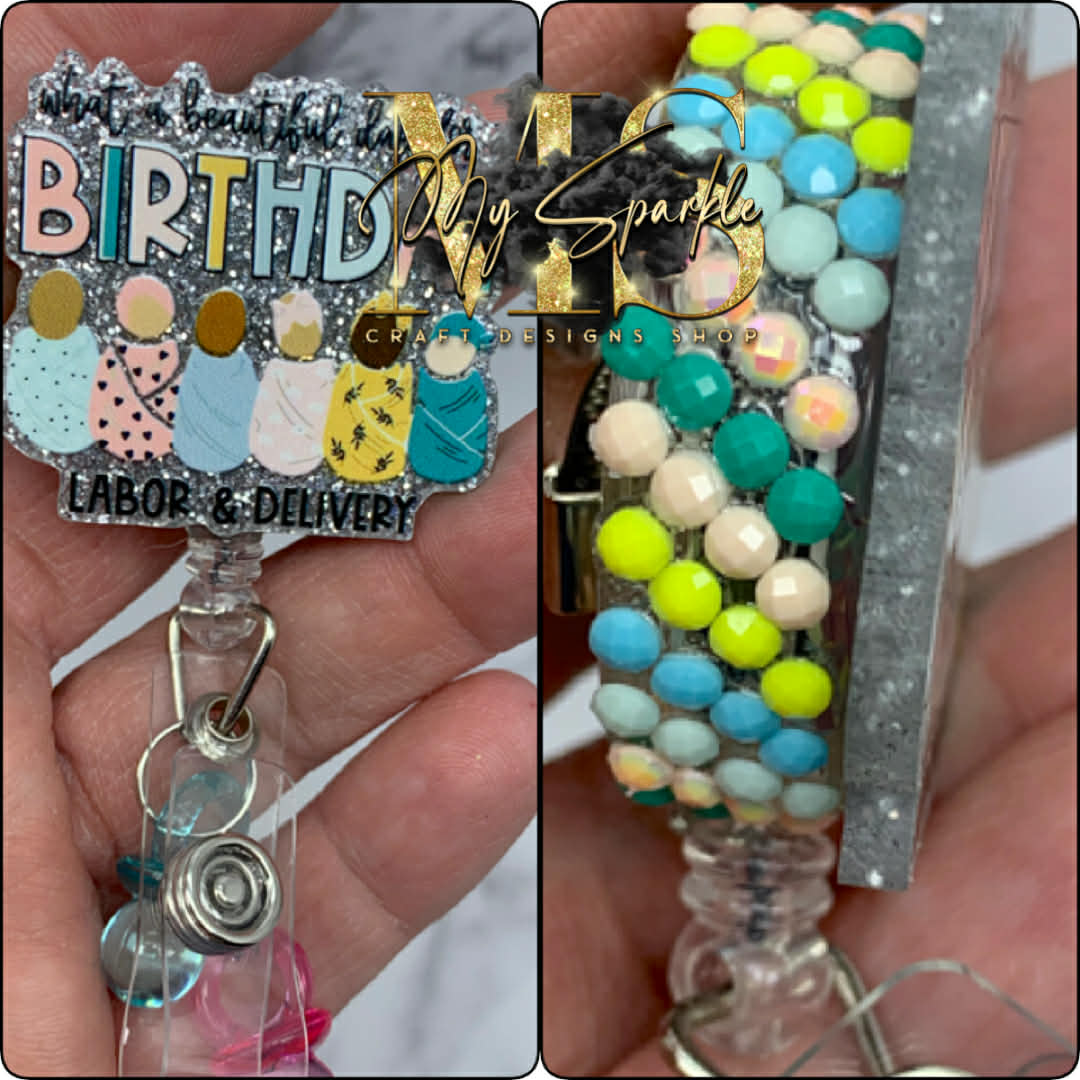 What A Beautiful Day For A Birthday Badge Reel
