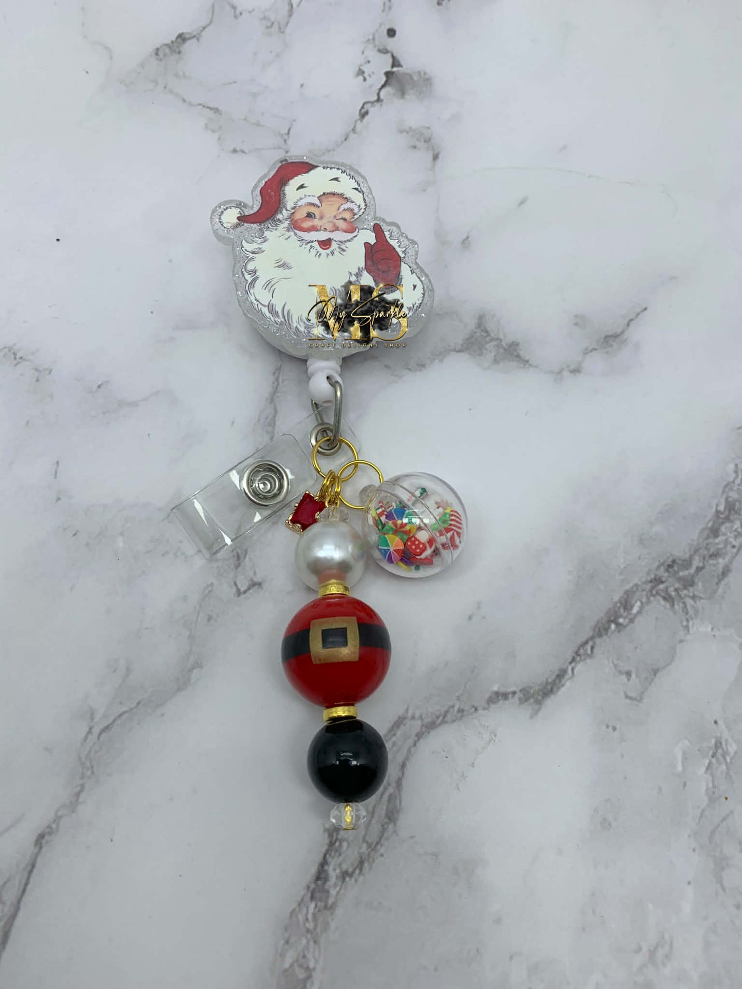 Vintage Santa Badge Reel