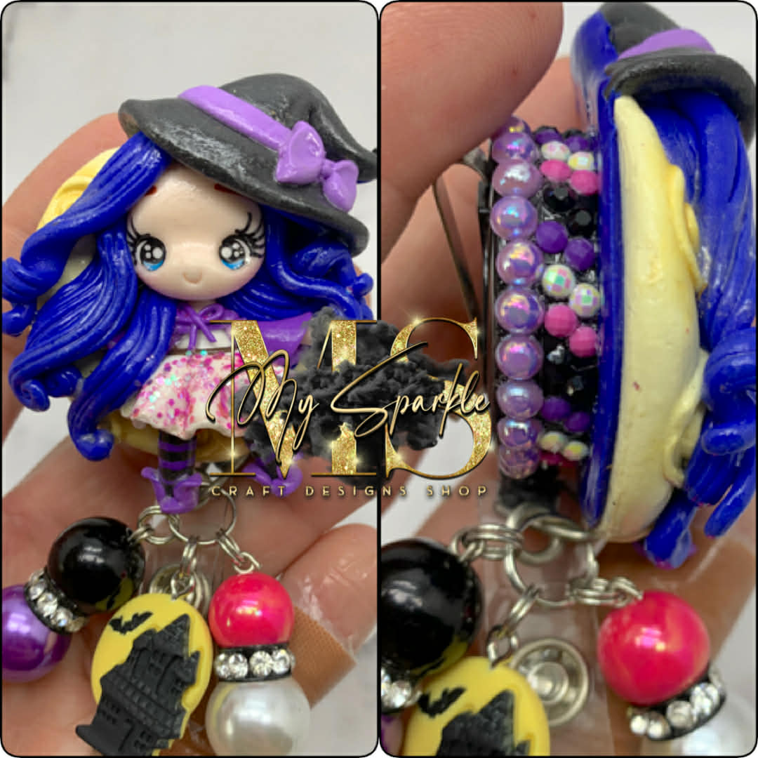 Witch Clay Badge Reel