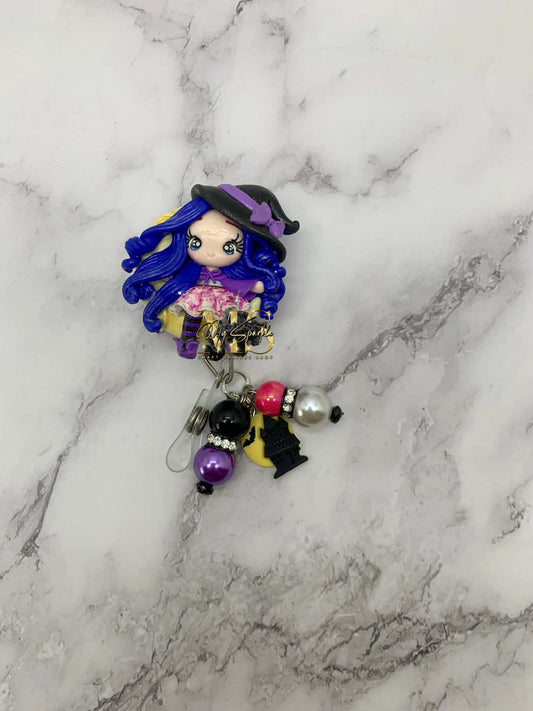 Witch Clay Badge Reel