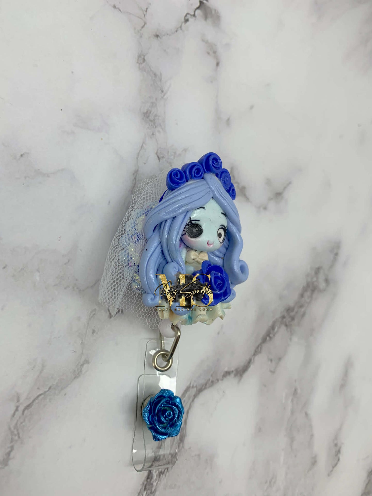 Zombie Bride Clay Badge Reel