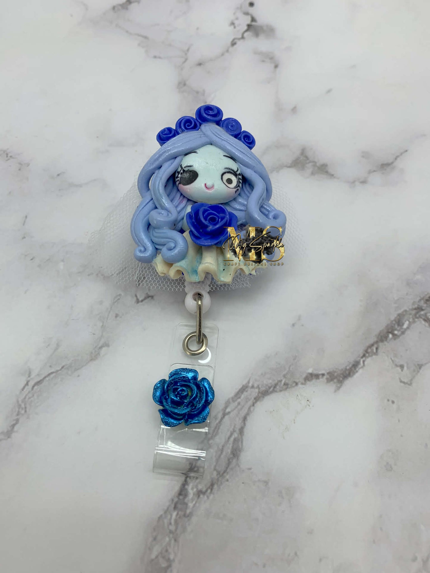 Zombie Bride Clay Badge Reel
