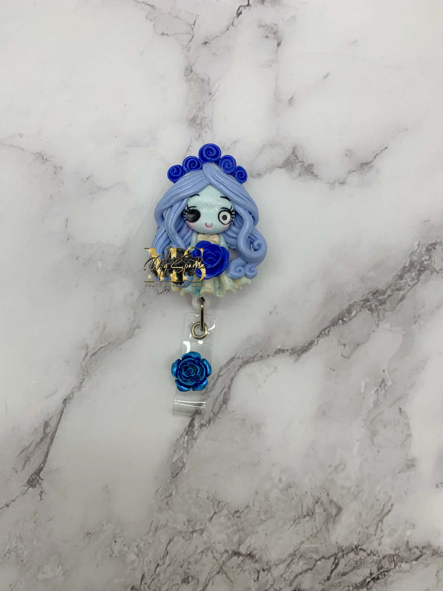 Zombie Bride Clay Badge Reel