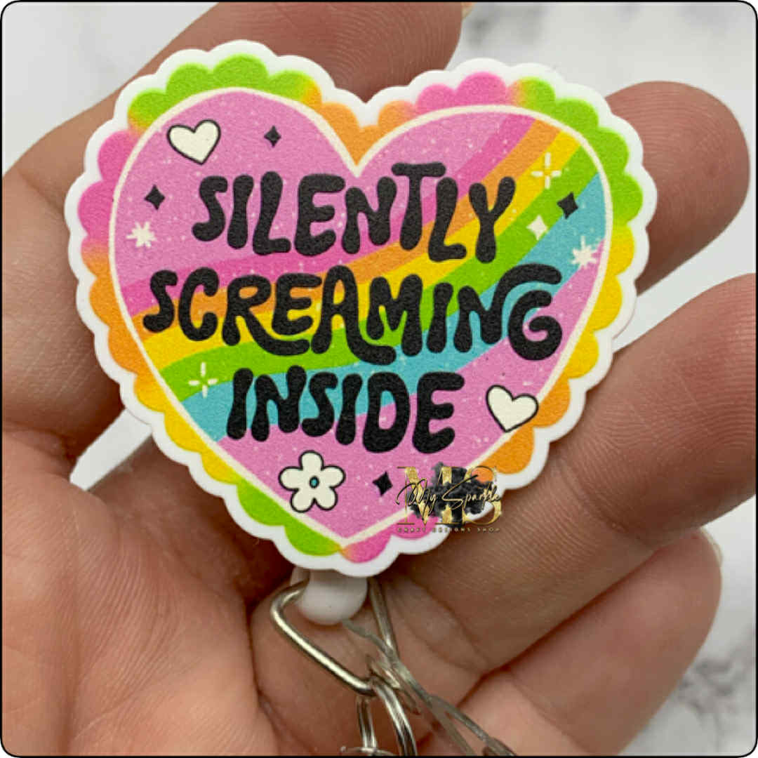 Silently Screaming Inside Badge Reel