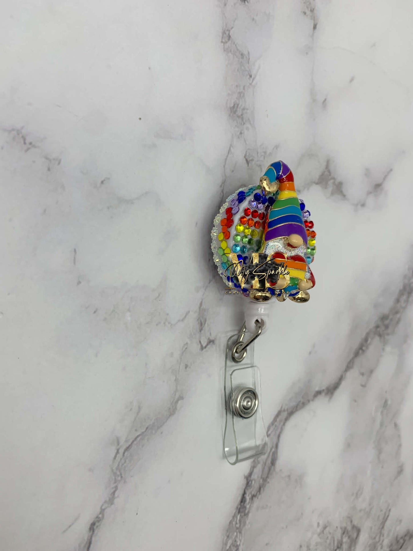 Rainbow Heart Badge Reel