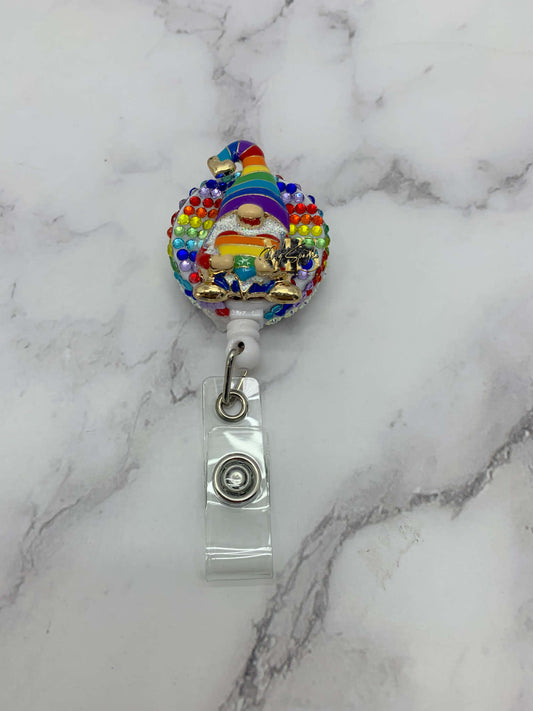Rainbow Heart Badge Reel