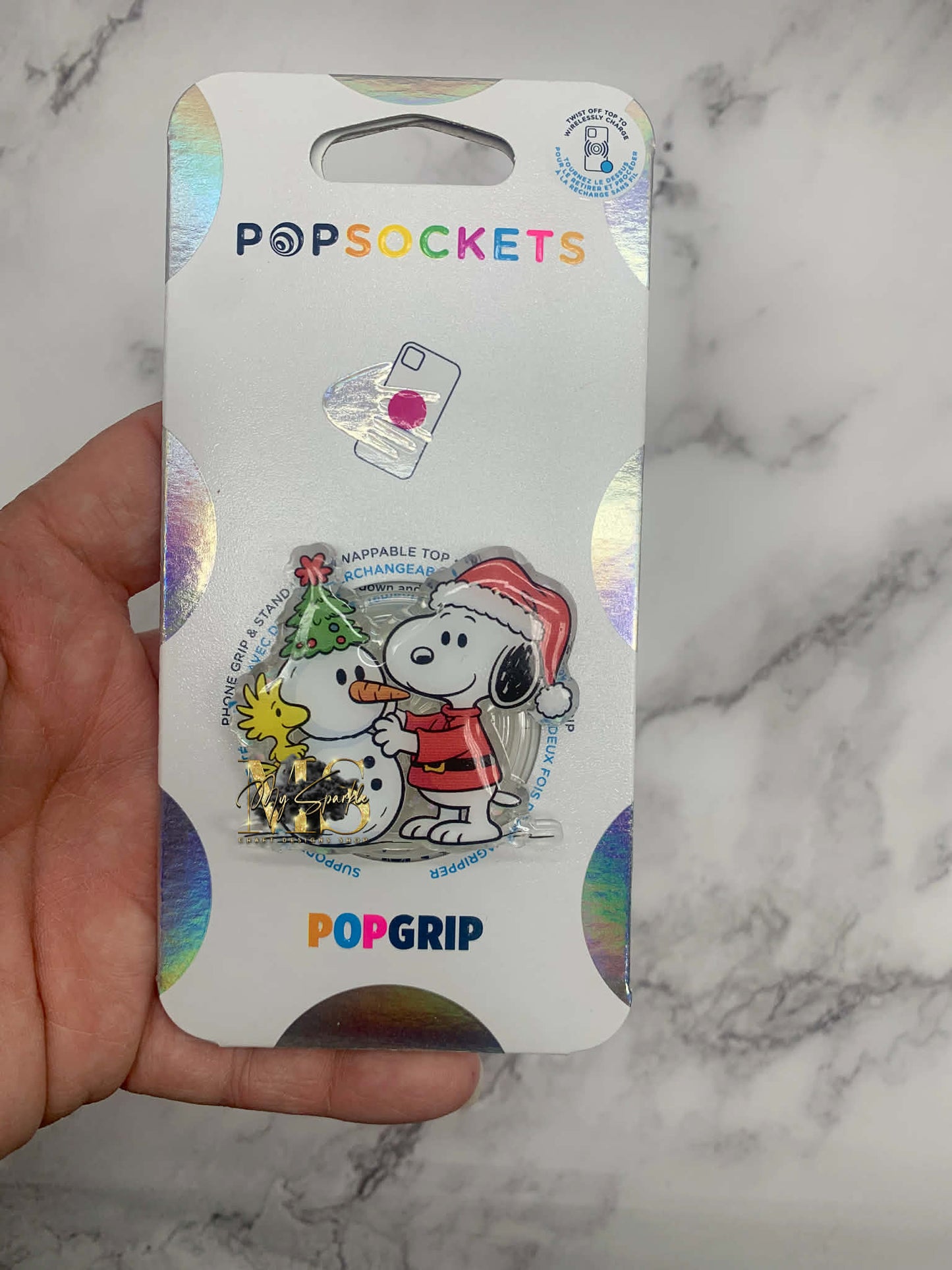 Dog Bird Snowman Pop Socket Pop Grip