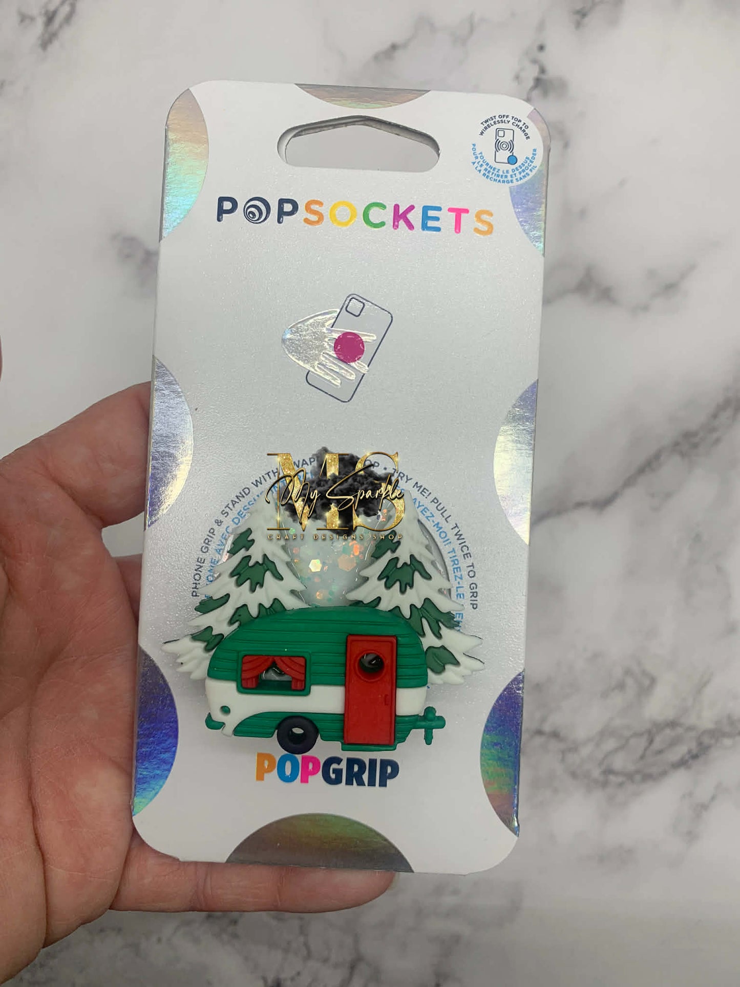 Christmas Camper PopSocket Pop grip