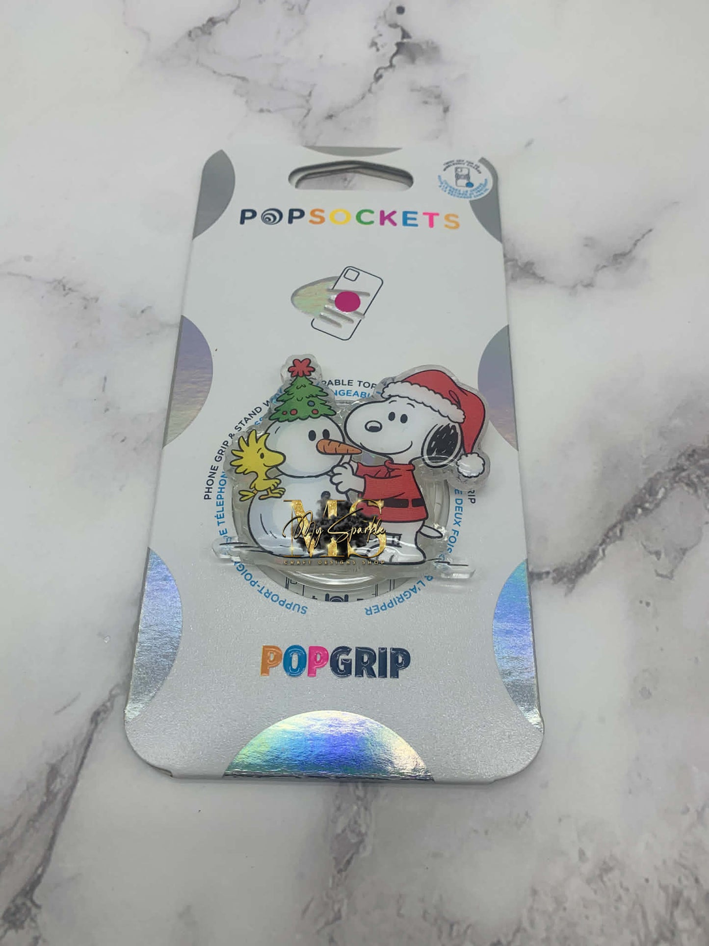 Dog Bird Snowman Pop Socket Pop Grip