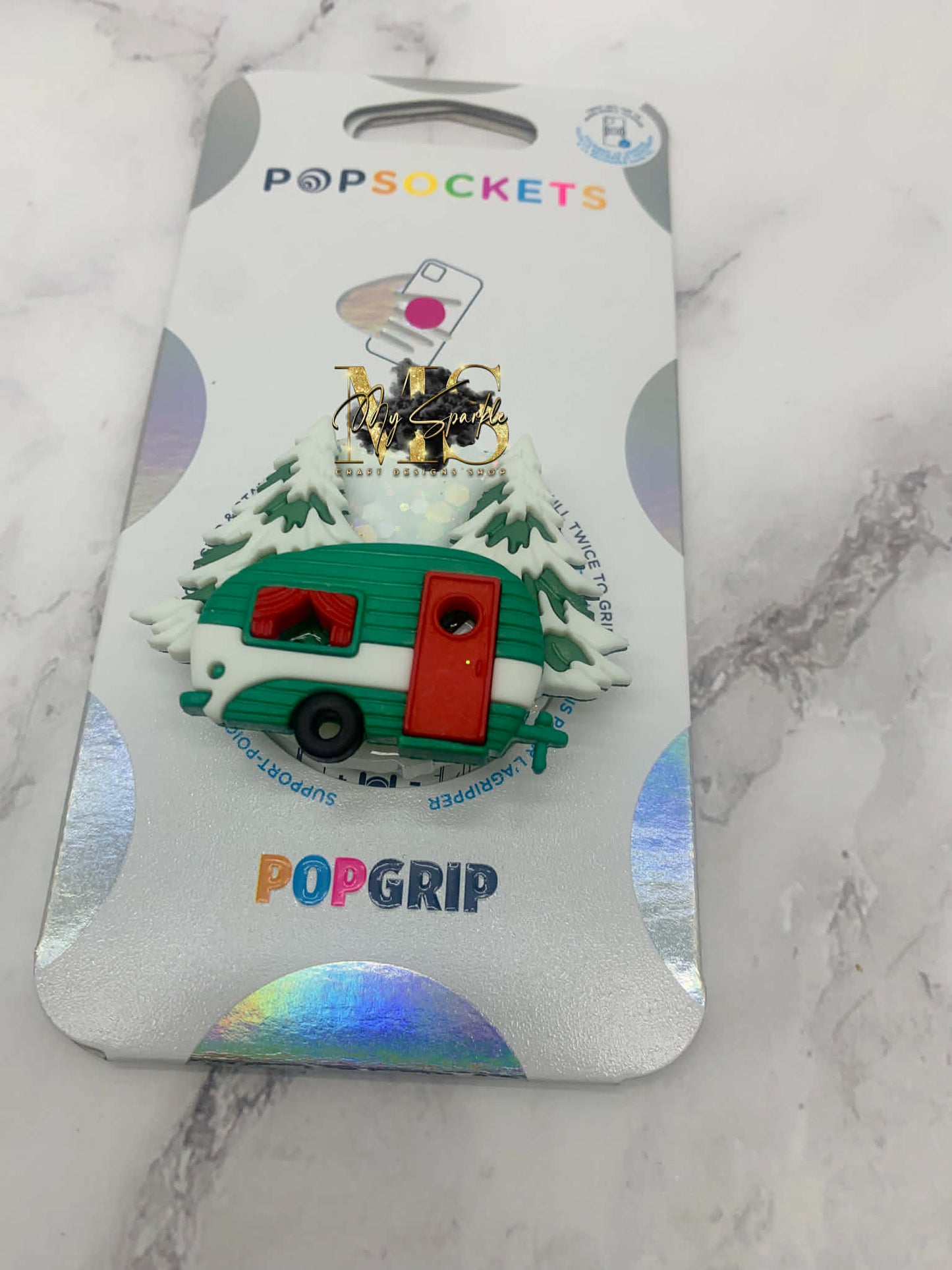 Christmas Camper PopSocket Pop grip