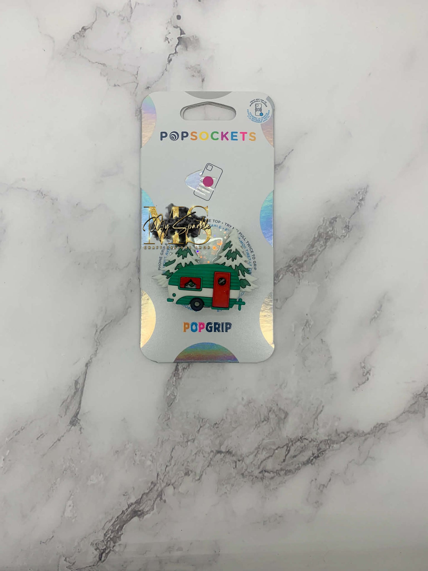 Christmas Camper PopSocket Pop grip