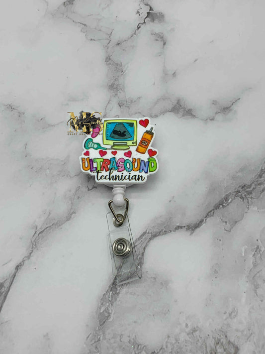 Ultrasound Technician Badge Reel