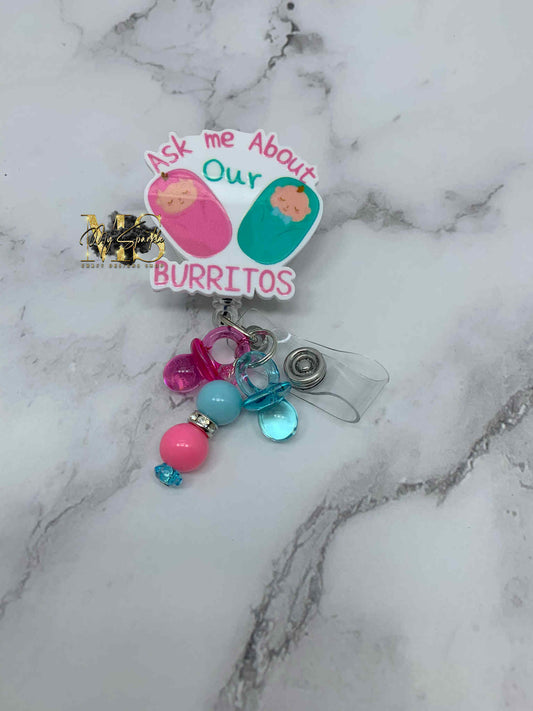 Ask Me About Our Burritos Badge Reel