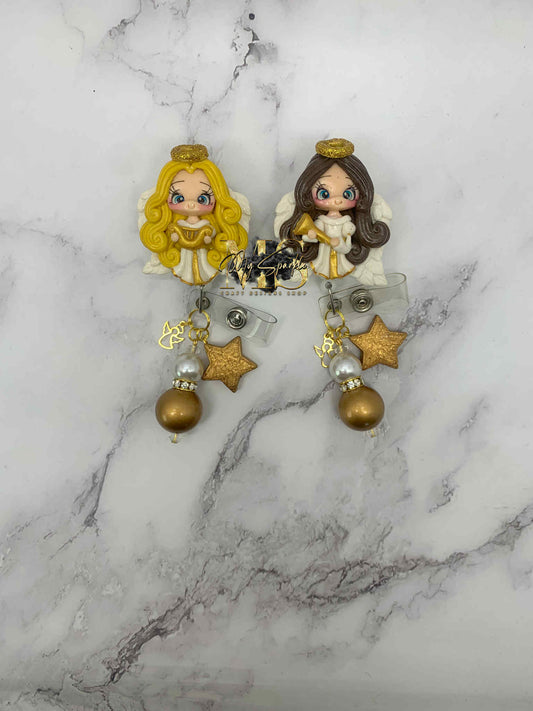 Angel Guardian Clay Badge Reel