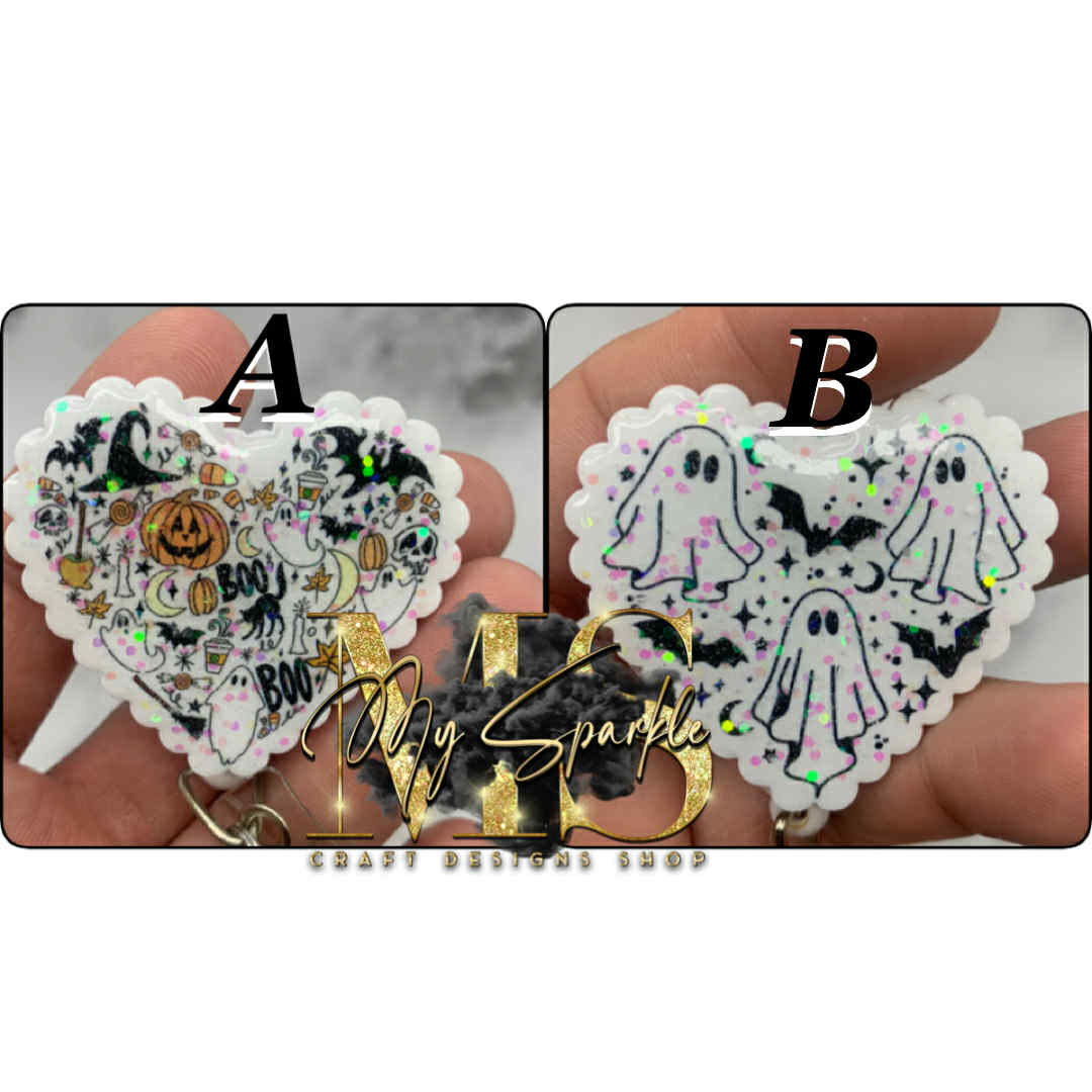 Halloween Heart Badge Reel