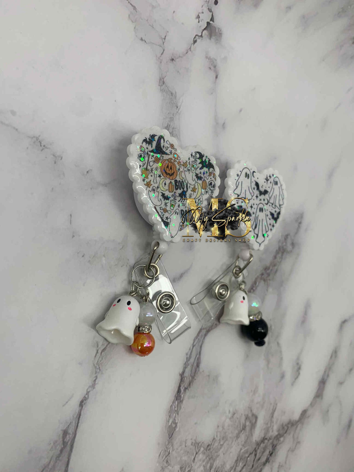 Halloween Heart Badge Reel