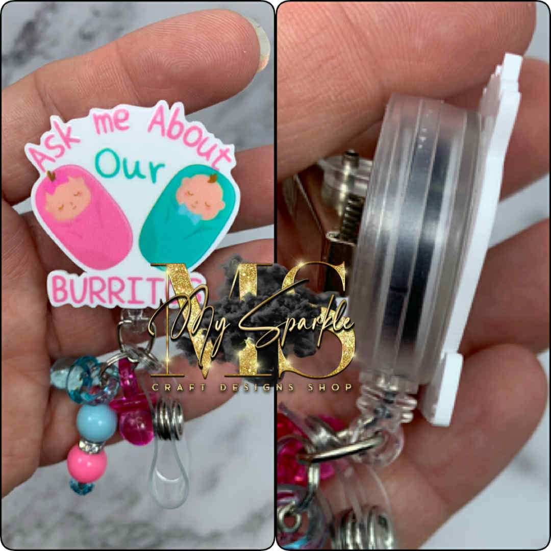 Ask Me About Our Burritos Badge Reel