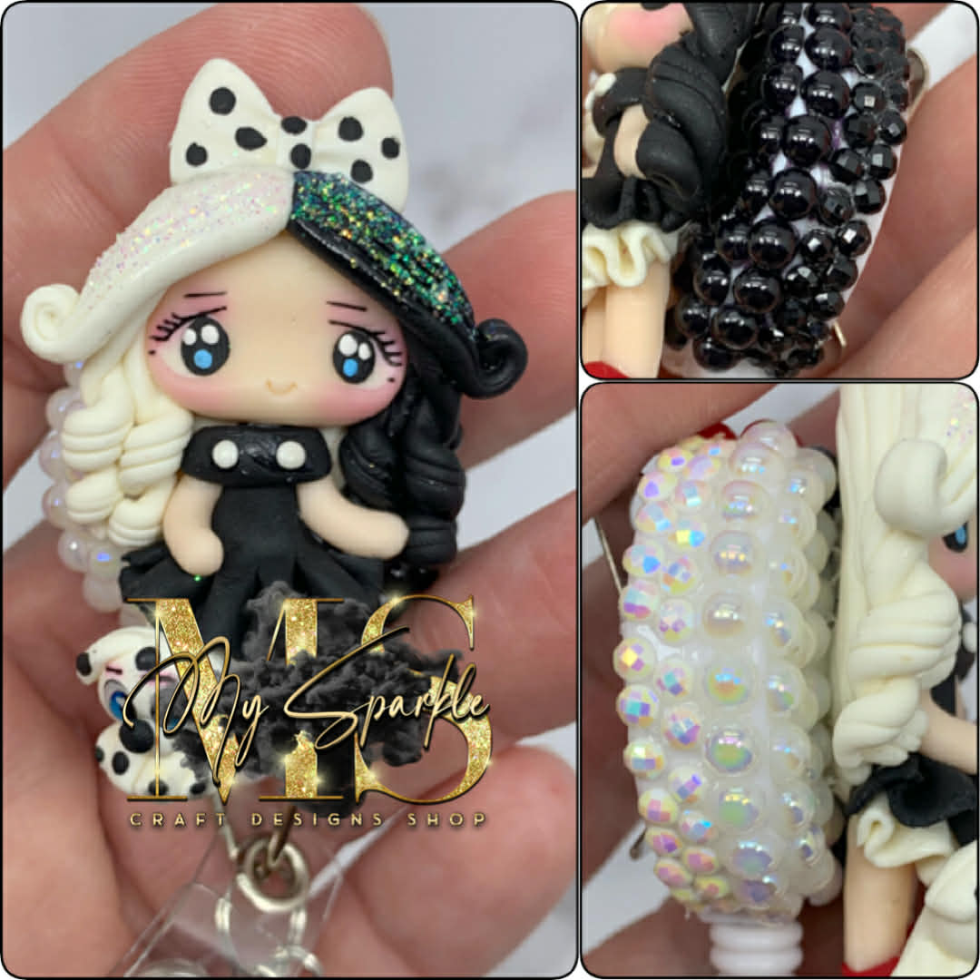 Girl Mean Villain Clay Badge Reel -Last ONE!