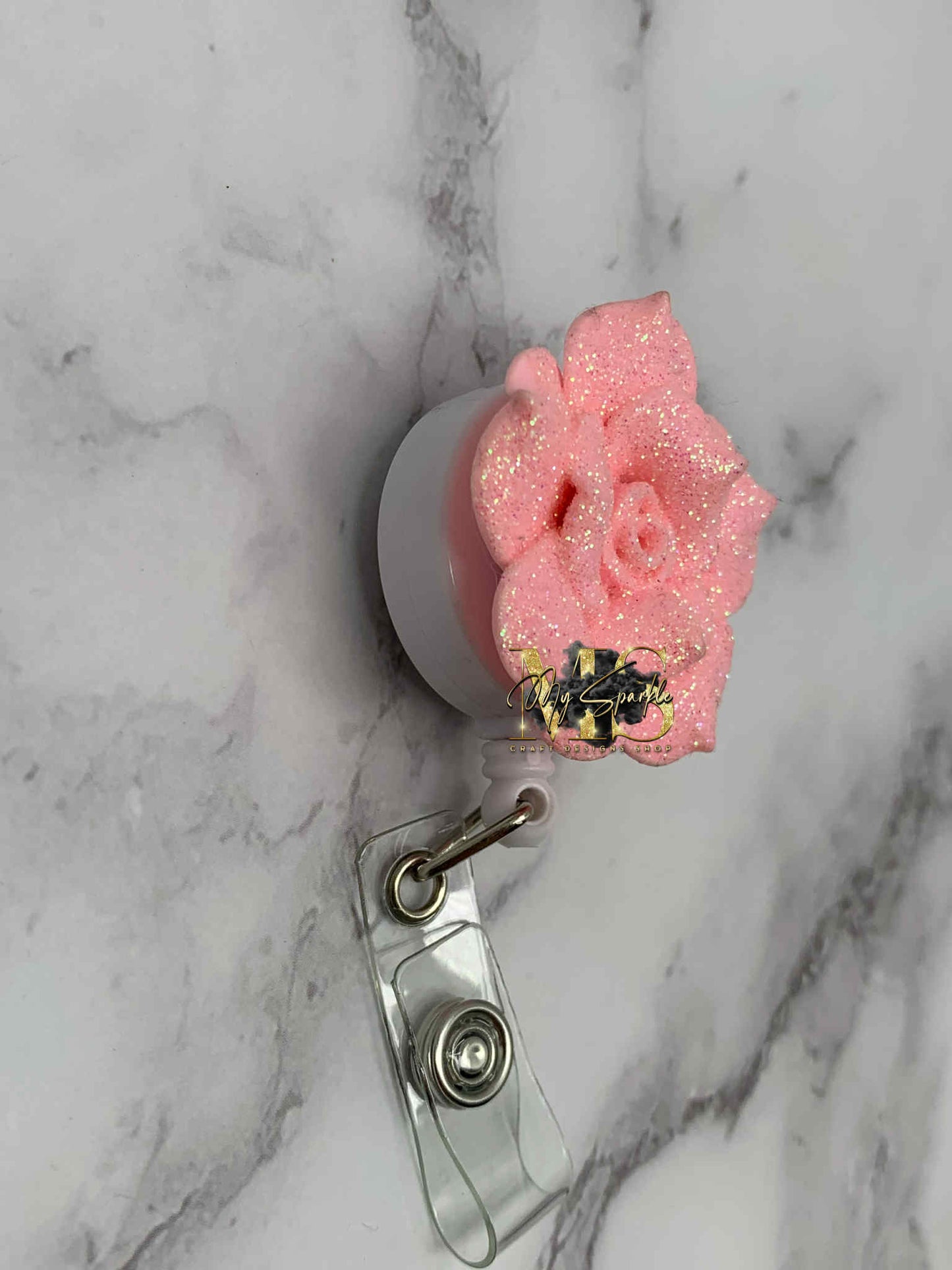 Pink Rorse Badge Reel