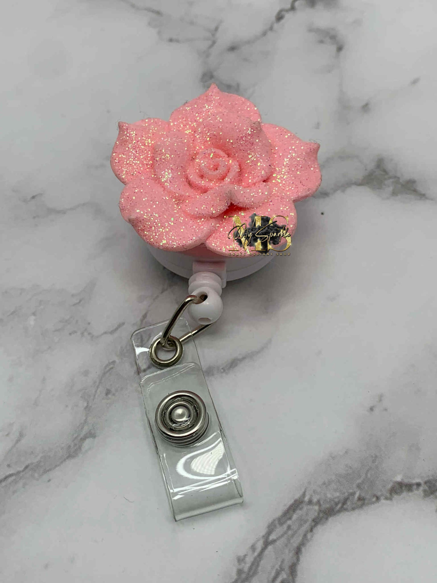 Pink Rorse Badge Reel