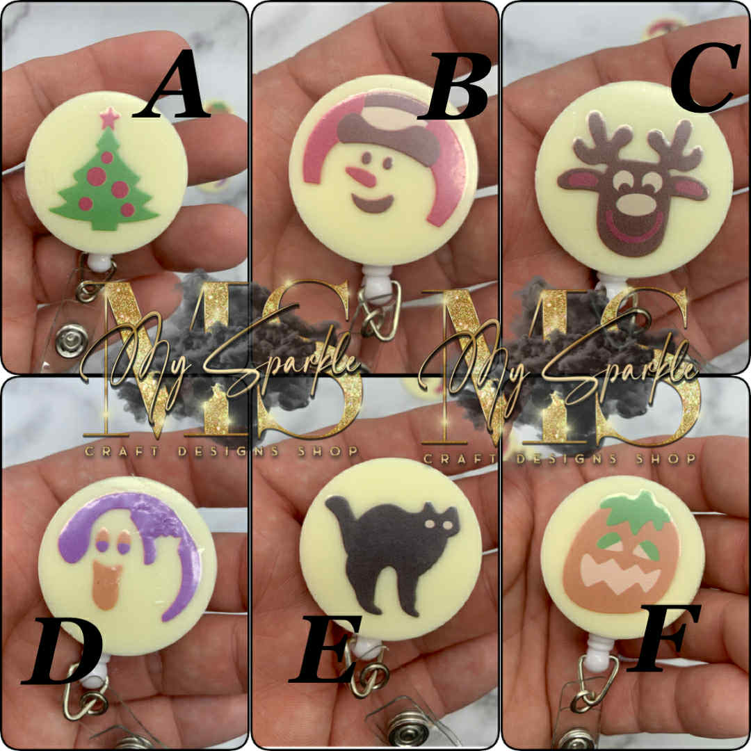Christmas/Halloween Cookie Sugar Badge Reel
