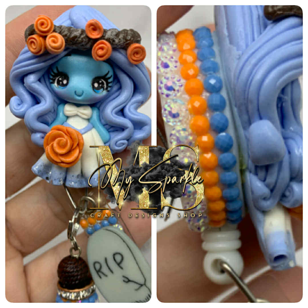 Zombie Bride Clay Badge Reel