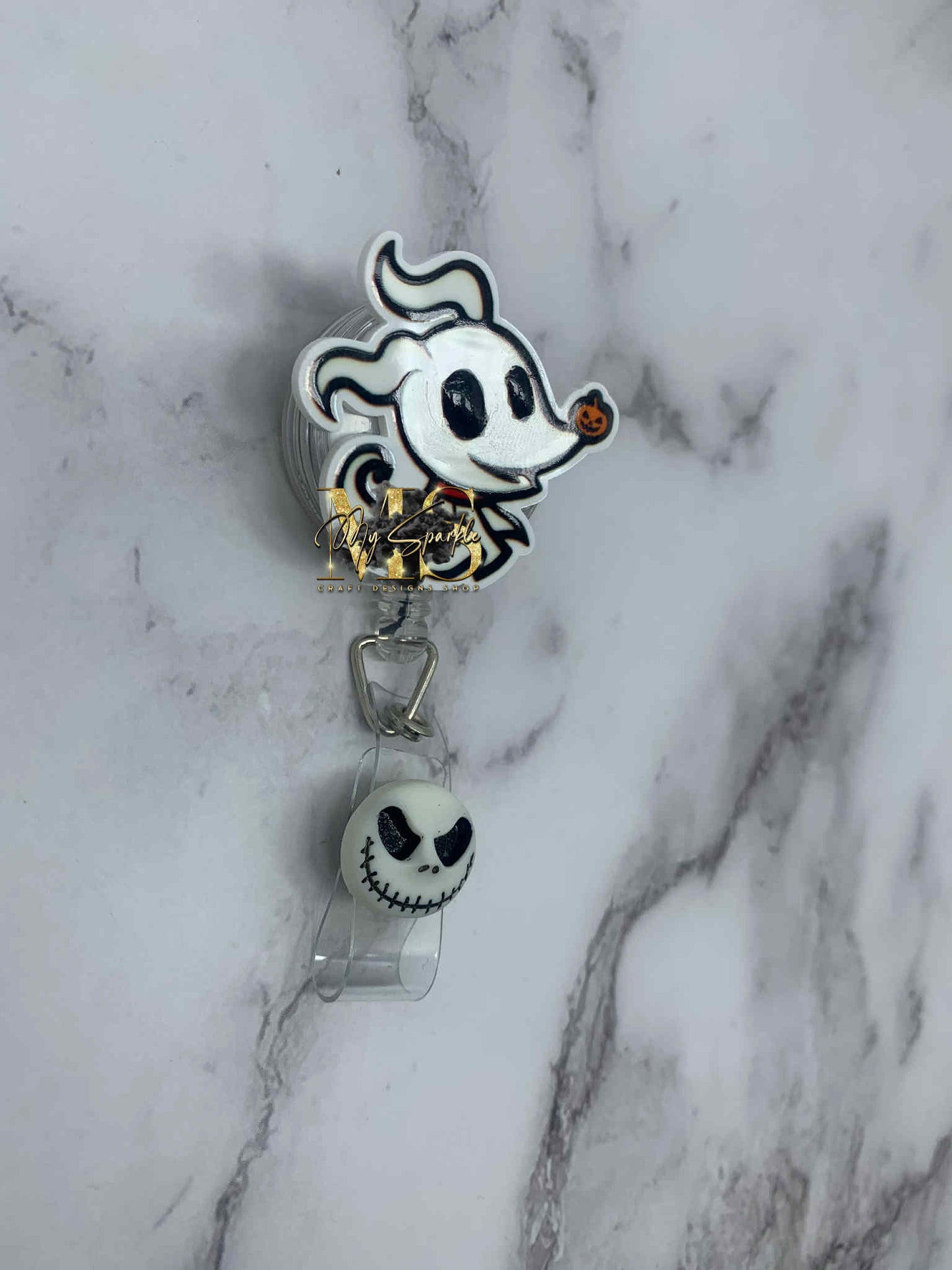 Dog Ghost Badge Reel