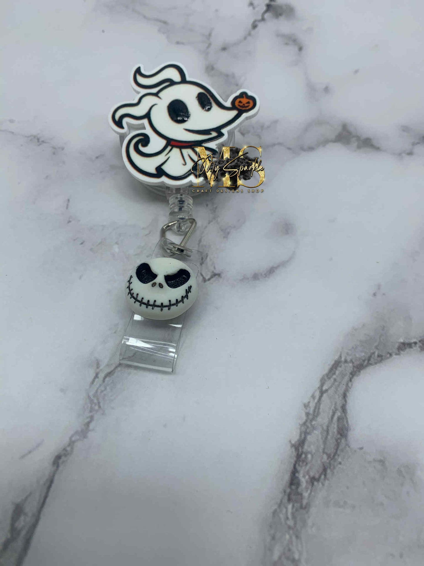 Dog Ghost Badge Reel