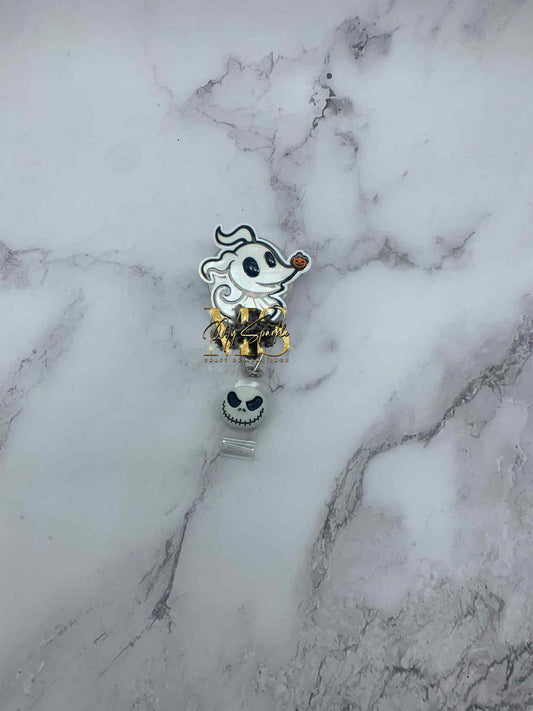 Dog Ghost Badge Reel
