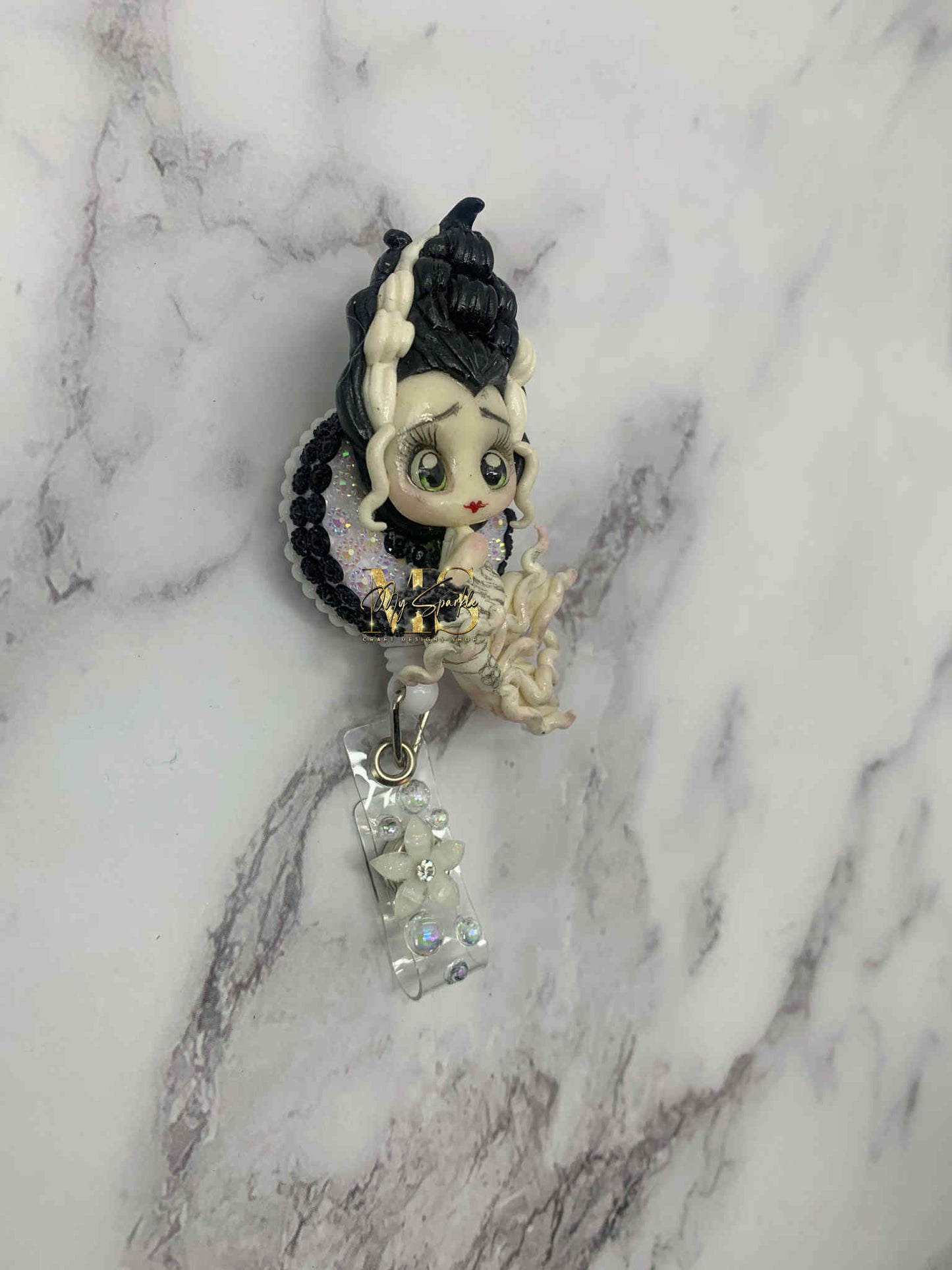 Frankenstein Mermaid Clay Badge Reel