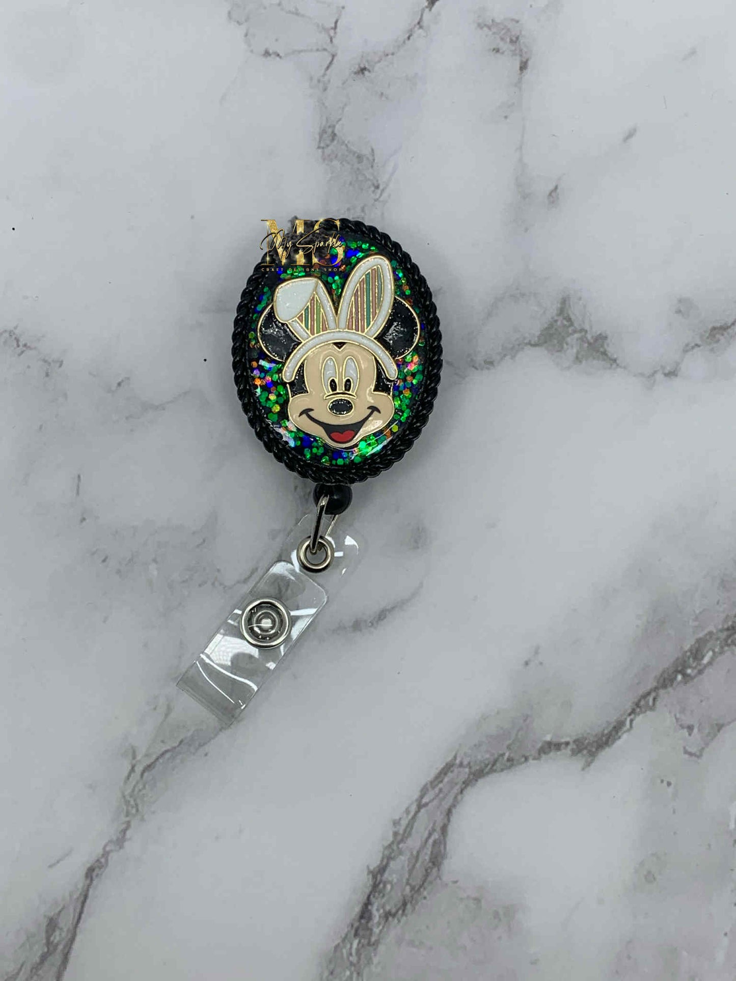 Bunny Mouse Badge Reel