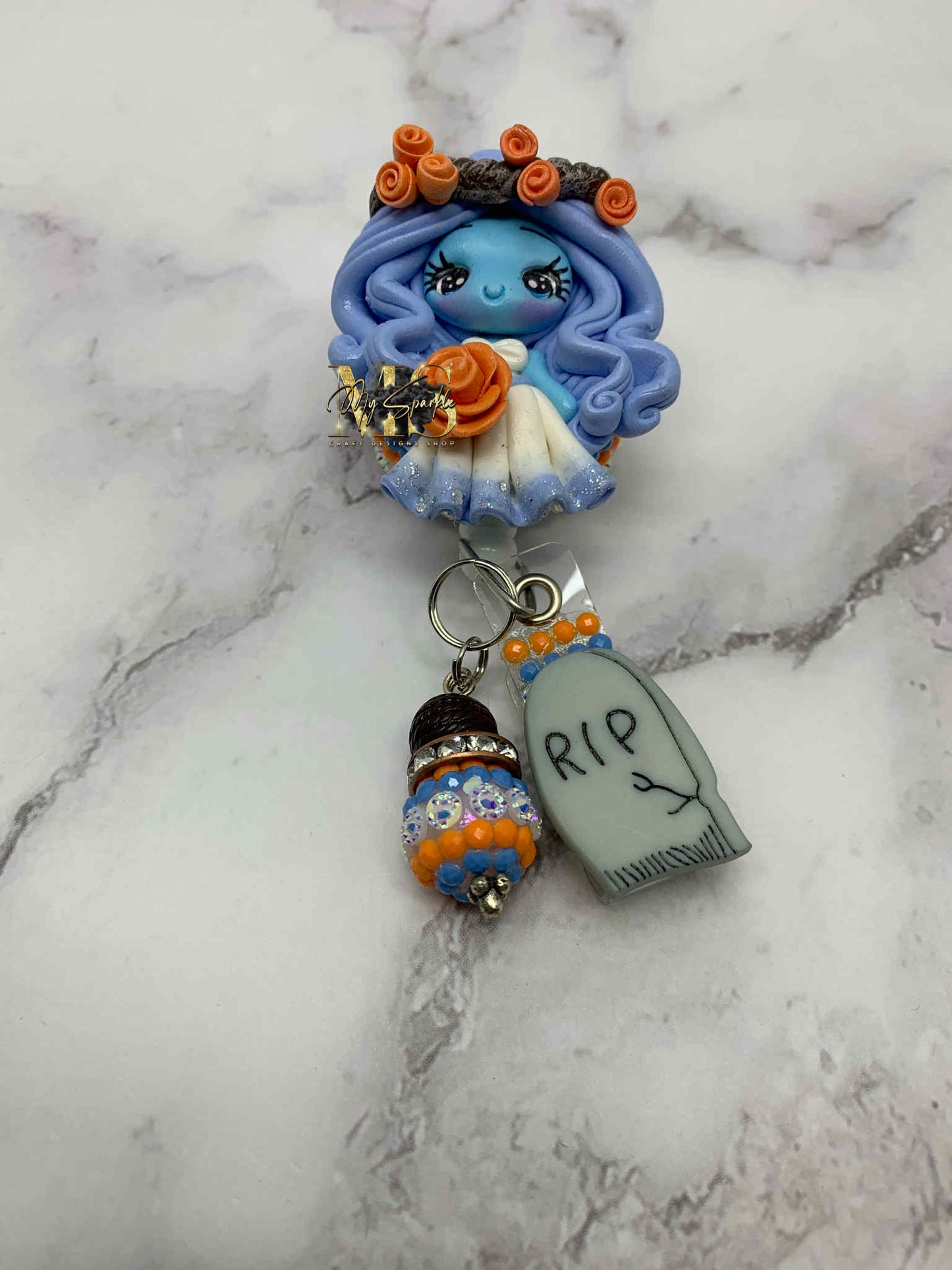 Zombie Bride Clay Badge Reel