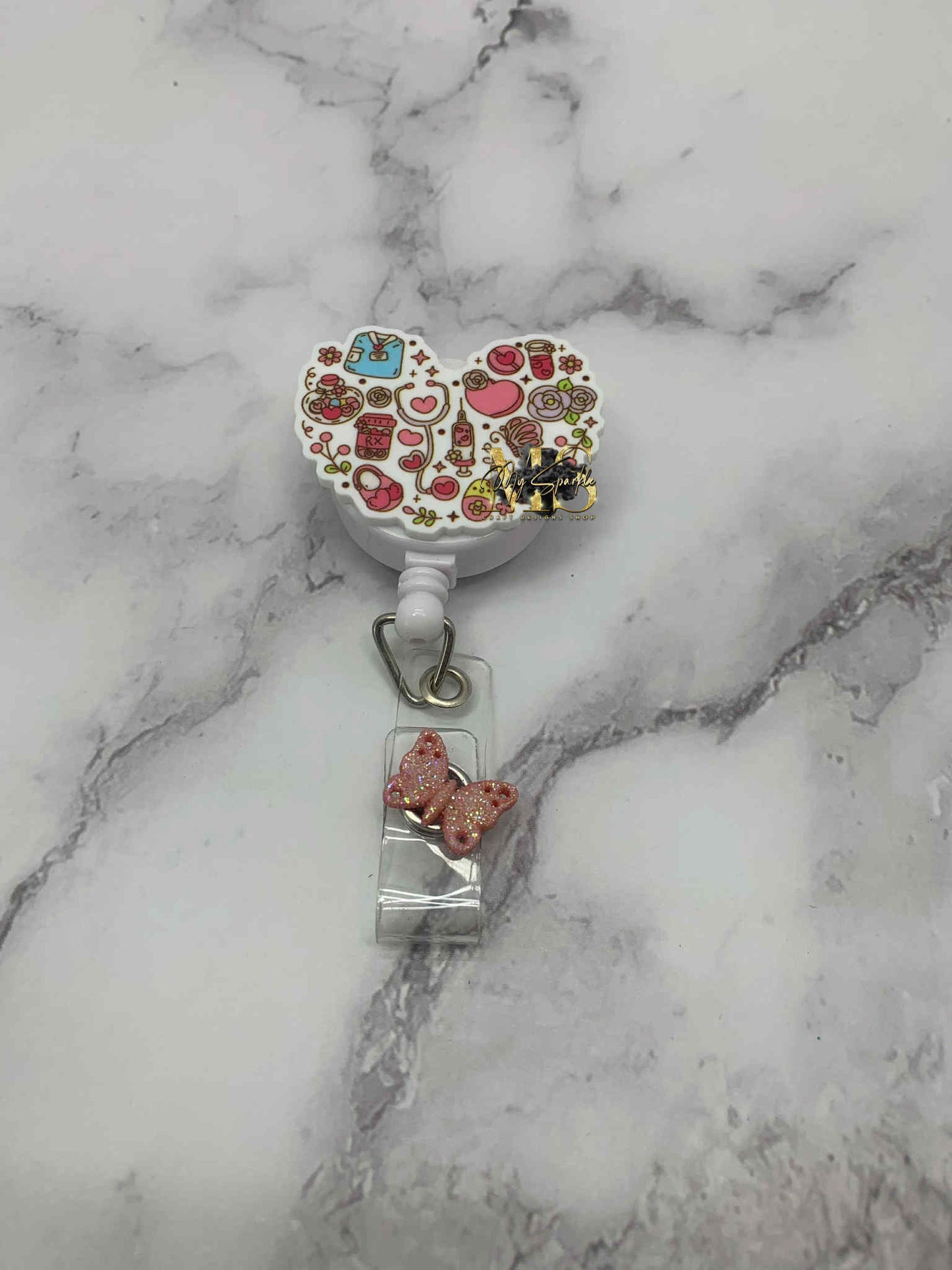 Pink Nurse/Doctor Badge Reel