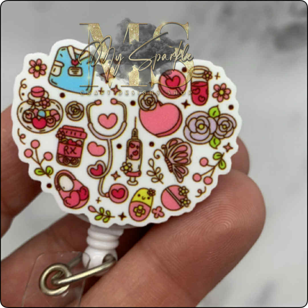 Pink Nurse/Doctor Badge Reel