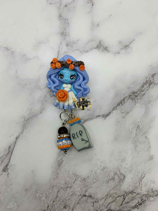 Zombie Bride Clay Badge Reel