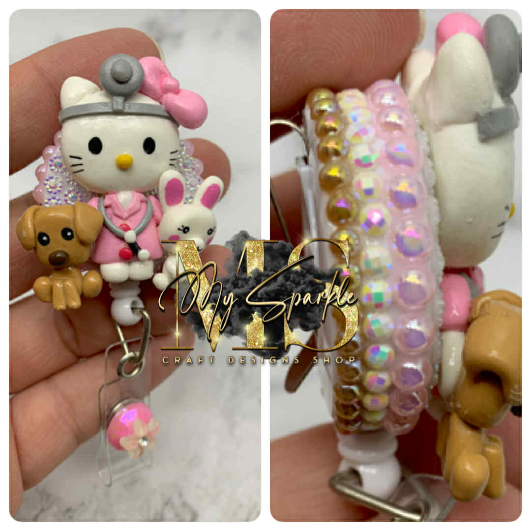 Doctor Kitty Clay Badge Reel