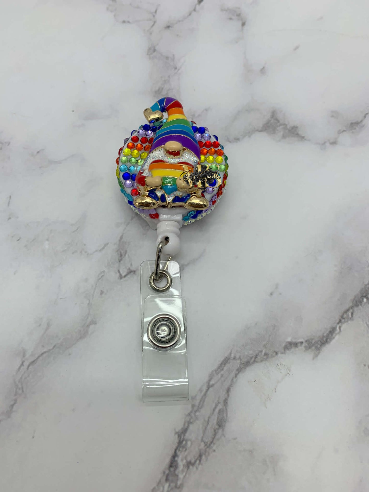 Rainbow Heart Badge Reel