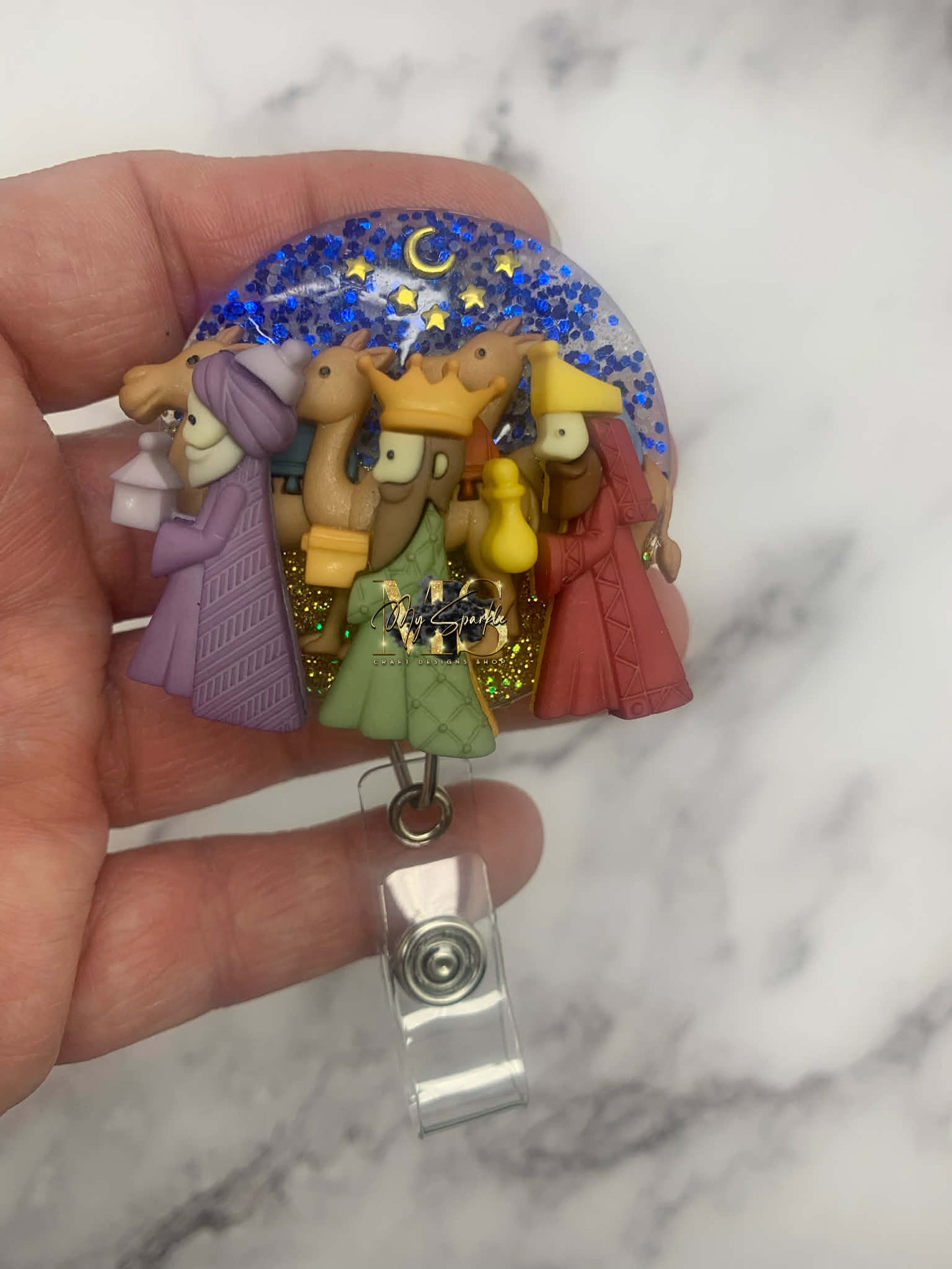 Christmas Three Wise Men Badge Reel