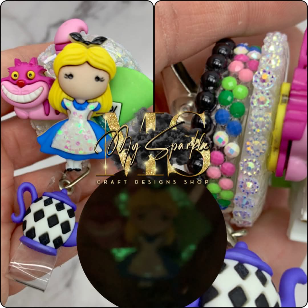 Princess Wonderland Clay Badge Reel