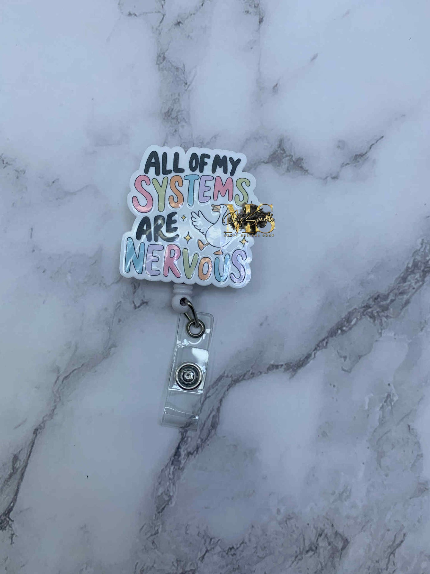 Funny All Of My Systems Are Nervous Badge Reel