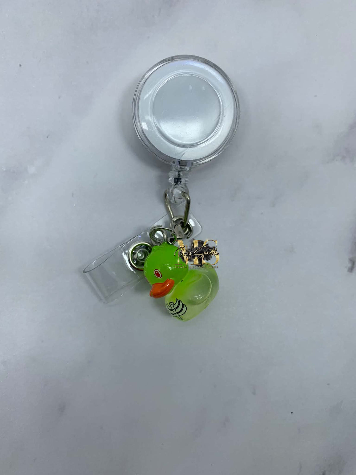 Halloween Duck Badge Reel Charm