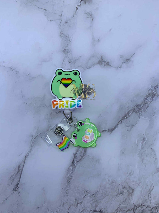 Frog Pride Badge Reel