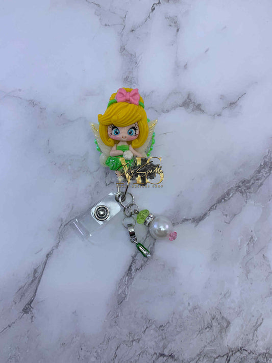 Princess Fairy Clay Badge Reel